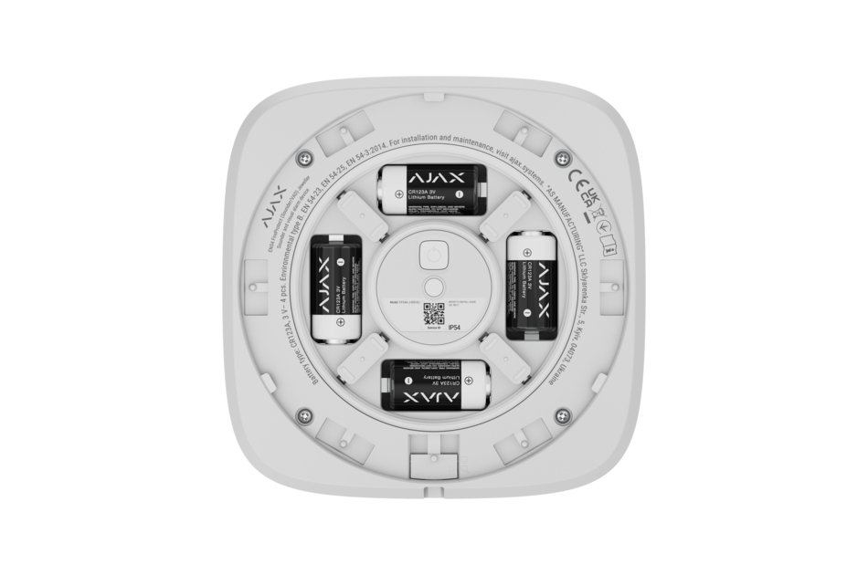 Ajax - Ajax EN54 FireProtect (Sounder) white