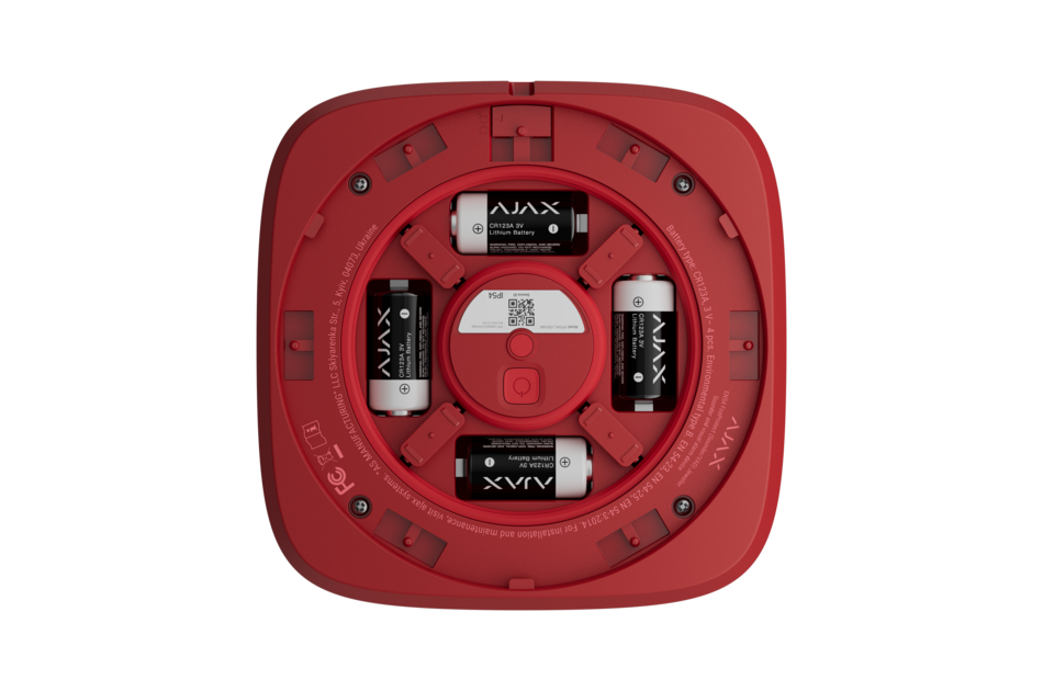 Ajax - Ajax EN54 FireProtect (Sounder/VAD) red