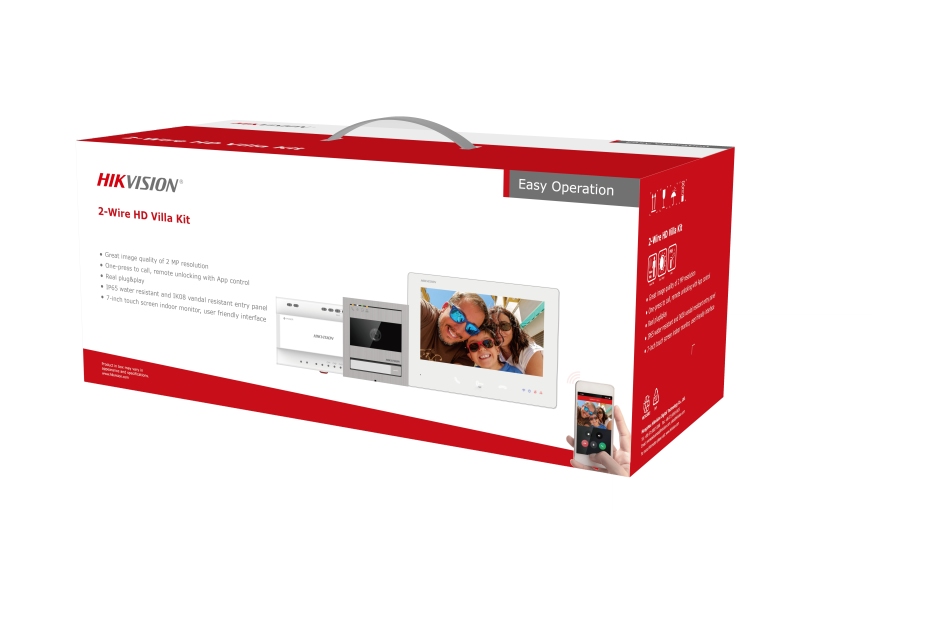 Hikvision - DS-KIS704EY/Aluminum | Digital Key World