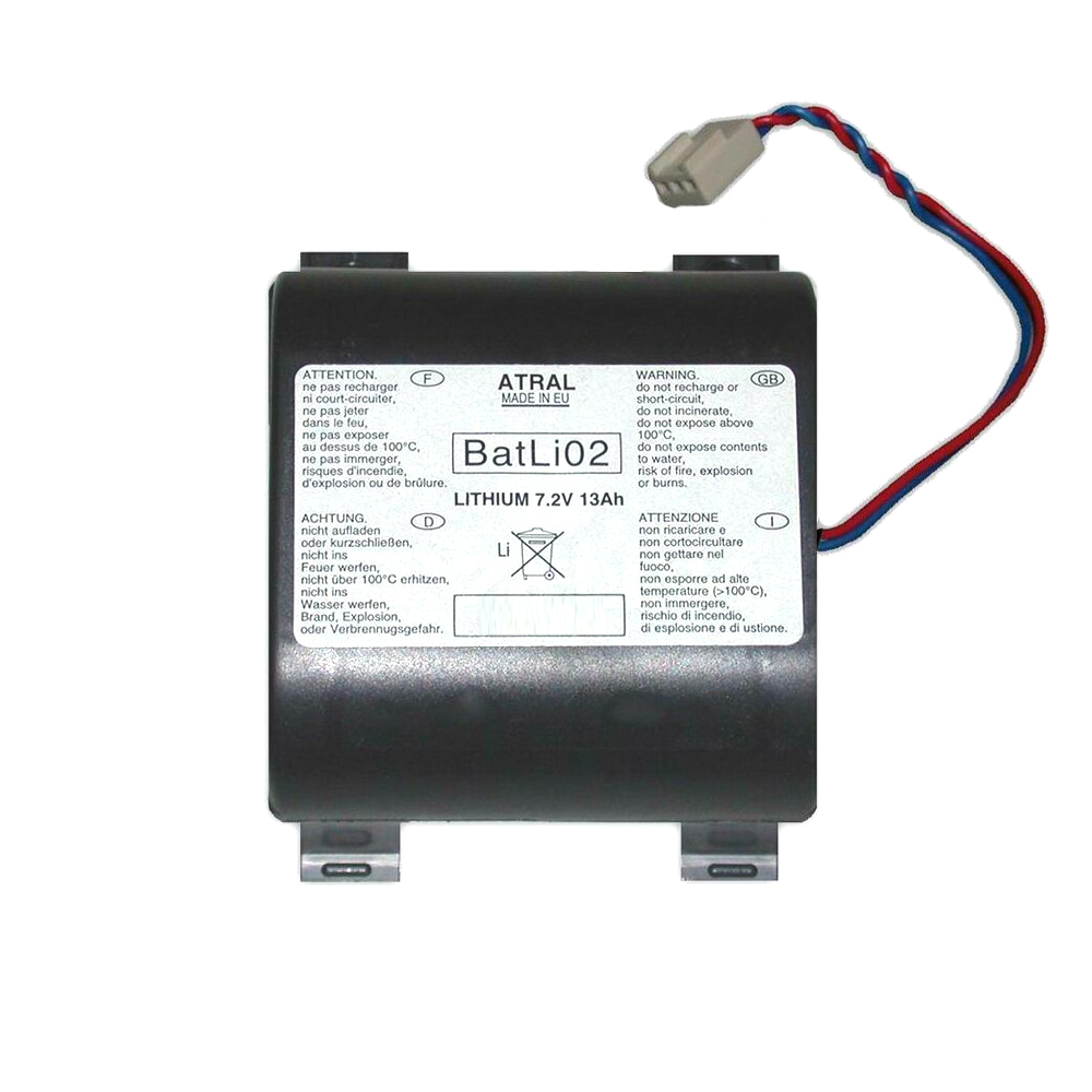 BATLI02 - Lithium-Batterie 7,2 V / 13 Ah - Original Daitem Atral