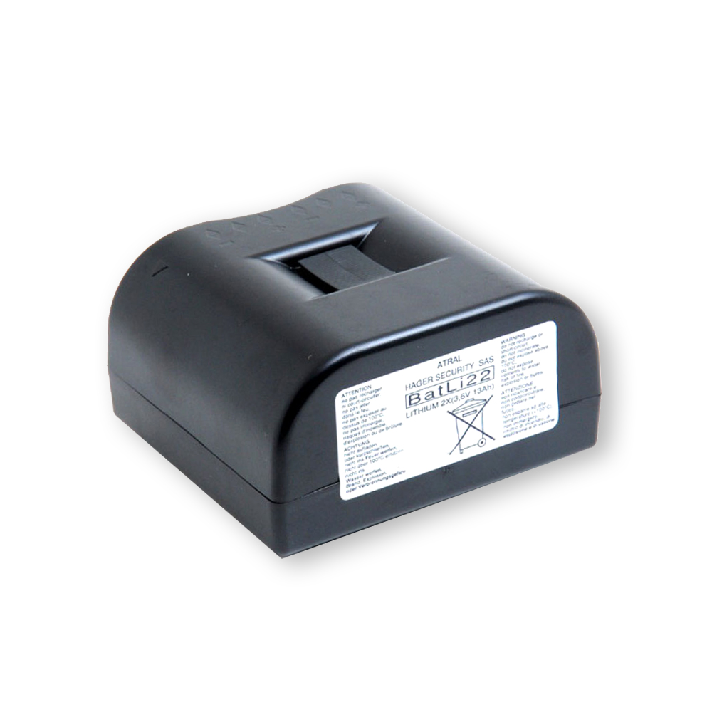 BATLI22 - Lithium-Batterie 2 x 3,6 V / 13 Ah - Original Daitem Atral