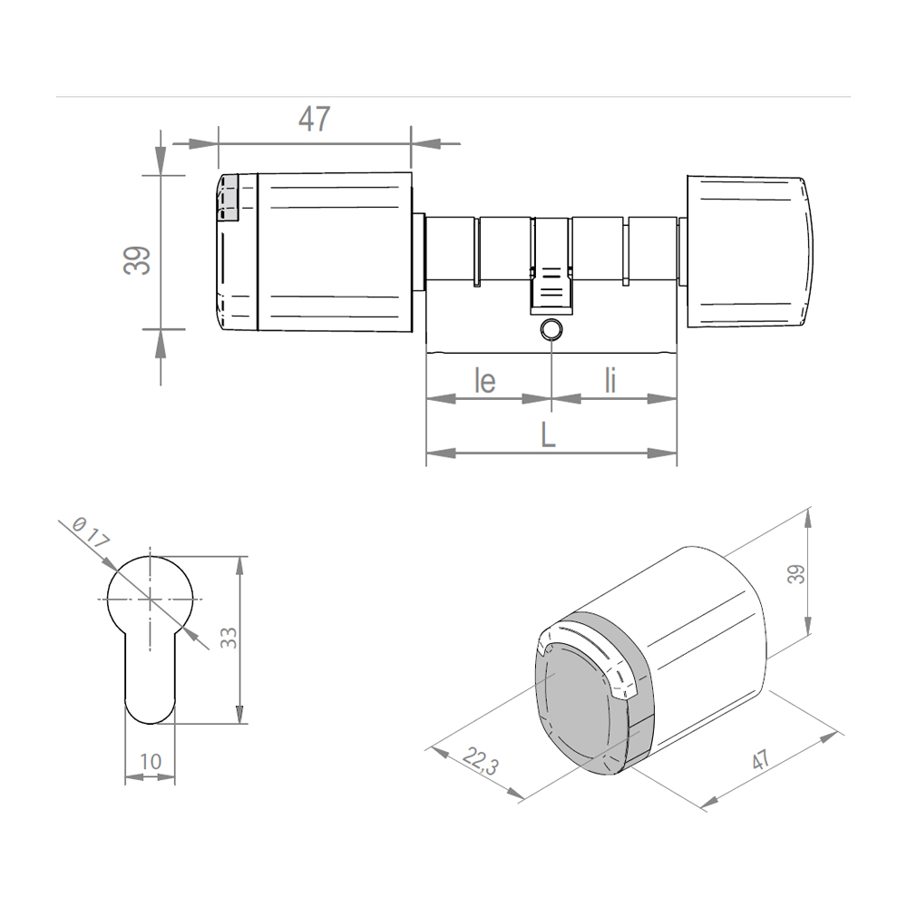 SALTO - XS4 Neo Knaufzylinder - Konfigurator